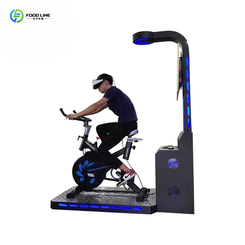 9D Vr Simulator - FL VRバイクシミュレーター9Dモーションインタラクティブフィットネスサイクリングゲーム体験（遊園地、家庭、学校向け）