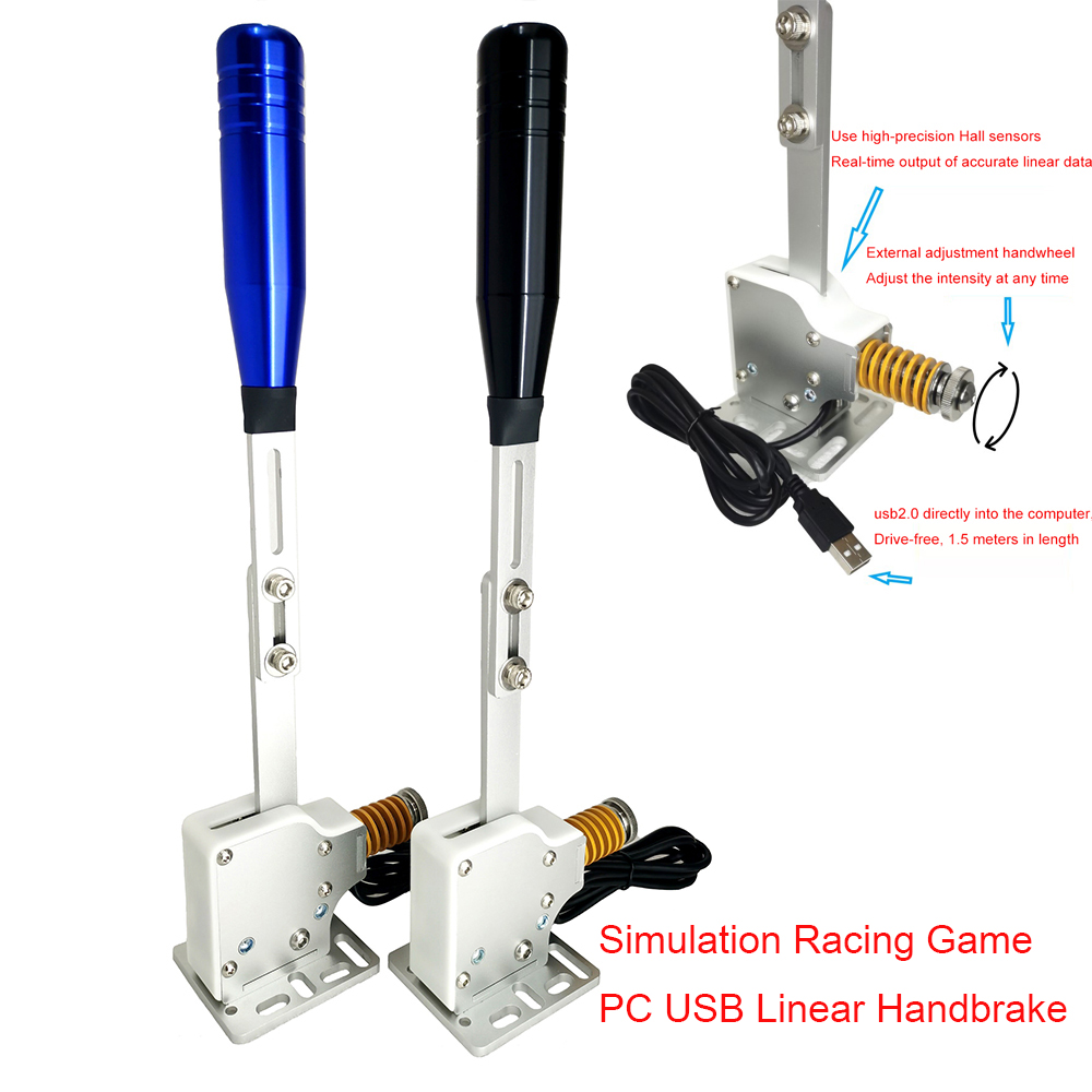 Arcade Button Pcb - G29/G25/G27/G920、Thrustmaster T300RS/GT、Simagic Racingゲーム用PC USBリニアハンドブレーキ、シミュレーションレーシングアダプターモッド