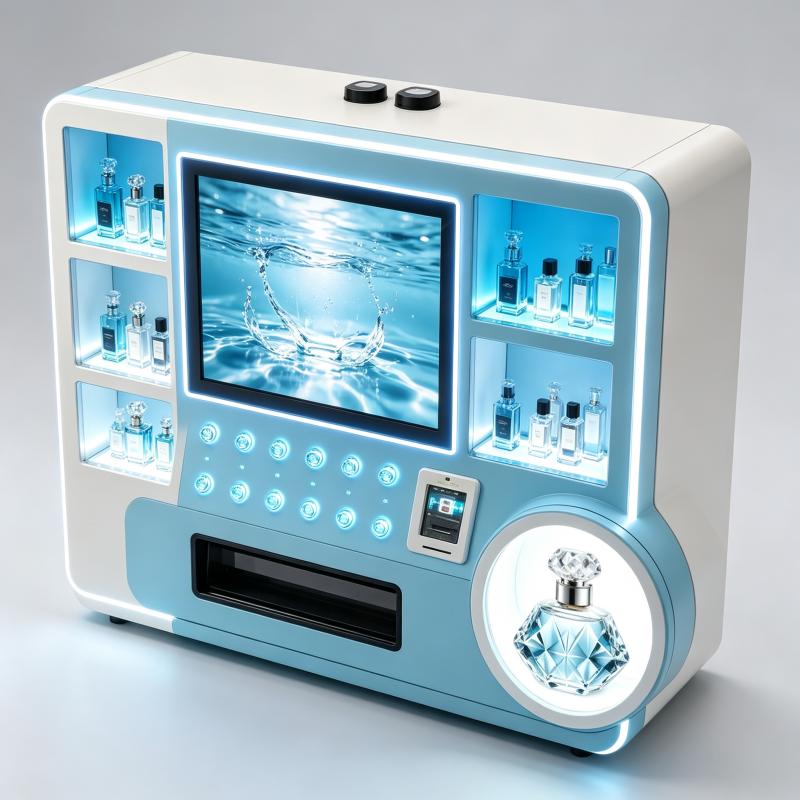 Vending Machine Qr Code - 自動香水販売機 コイン＆QRコード操作 タッチスクリーン式 業務用フレグランスディスペンサー ホテル・オフィスビル向け