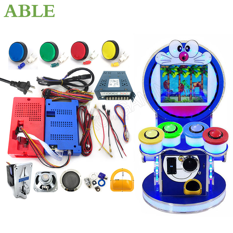 Whack A Mole Arcade - 子供のためのアーケードアドベンチャーゲーム,ボタン付きリズム,PCBボード,コイン式アーケードアイランド用DIYキット