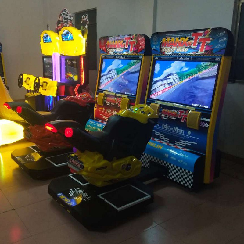 コイン式運転シミュレーター、クールなバイクレースゲーム機、2 - Racing Arcade Cabinet のレビューと価格